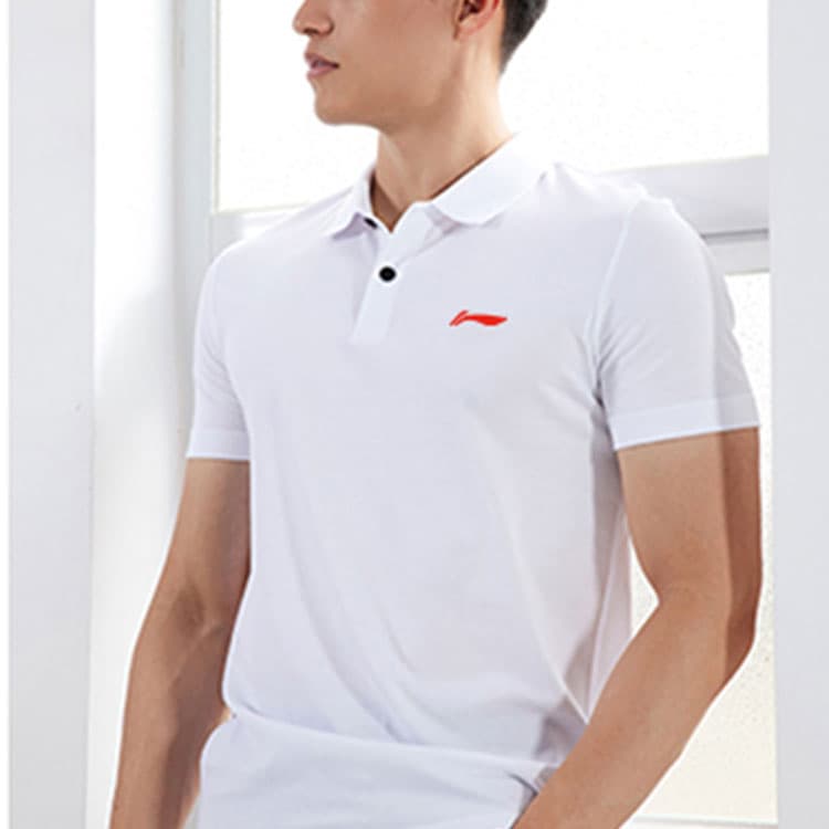 LiNing Polo Shirts White Moderate