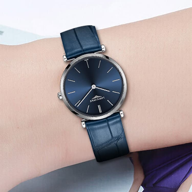 LONGINES Jialan Collection Quartz Movement Watch 29mm Blue Dial Stainless Steel Case
