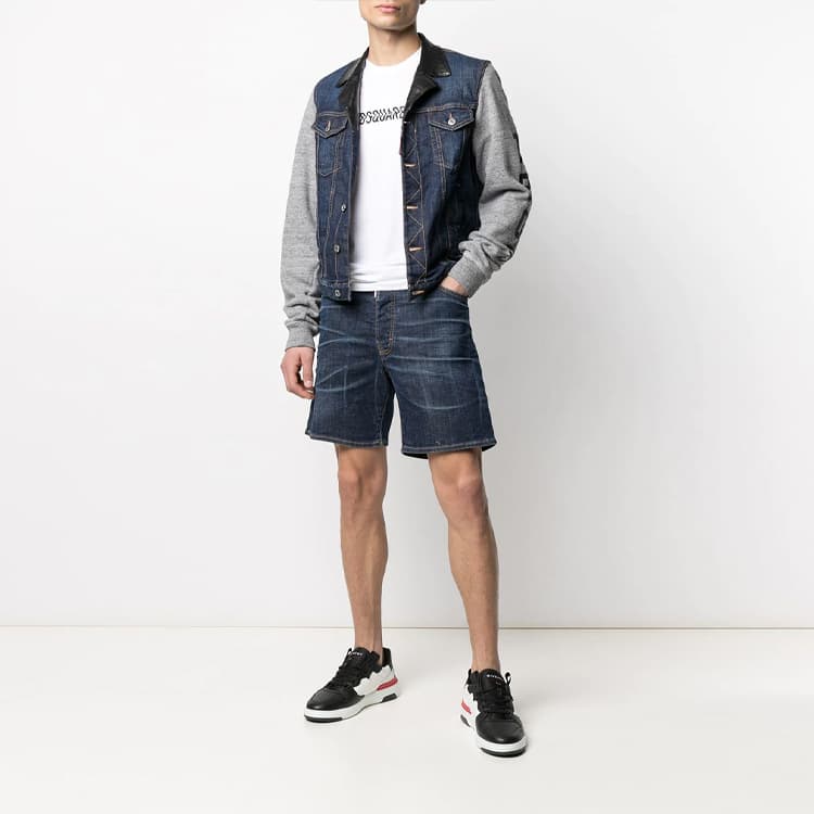 DSQUARED 2 Denim Jackets Blue Lapel Moderate Other