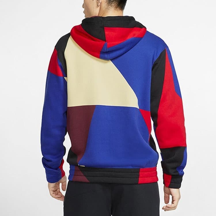 Nike Irving Zippered Hooded Fleece Lined Cardigan Sweatshirt Multicolor