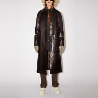 Acne Studios Jackets Brown Lapel Moderate Straight Fit