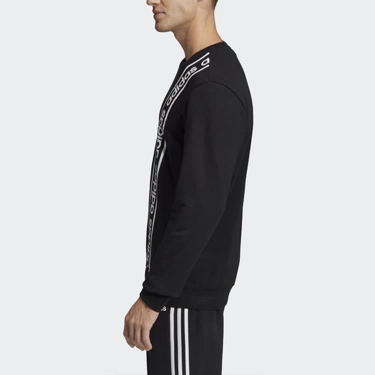 Adidas Sweatshirts Black Crew Neck Moderate Regular