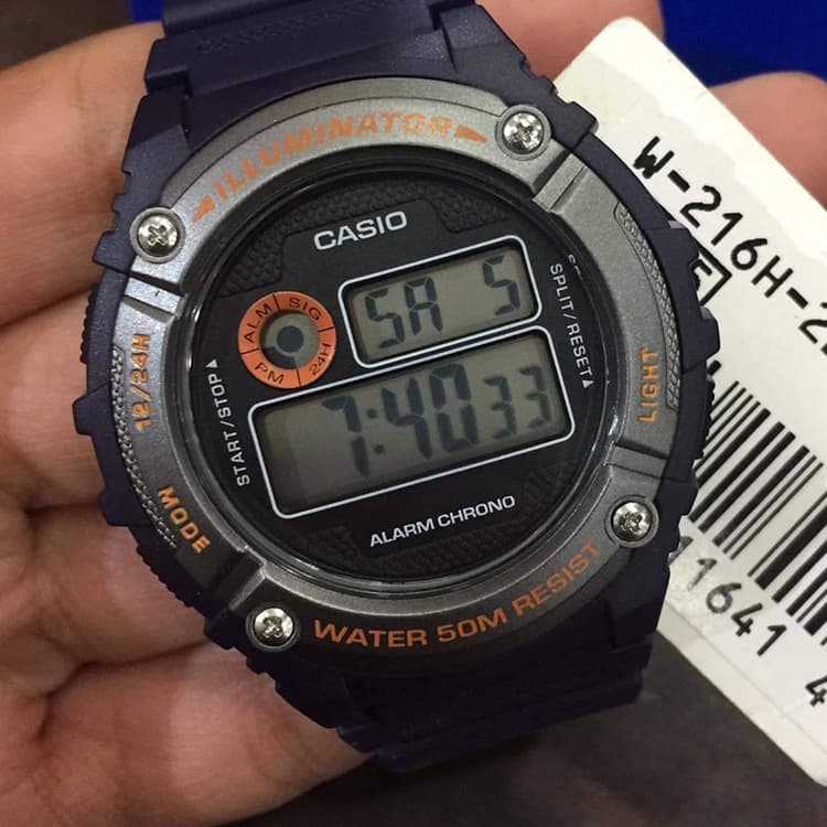 CASIO Men YOUTH Gray Watch W216H2BVDF