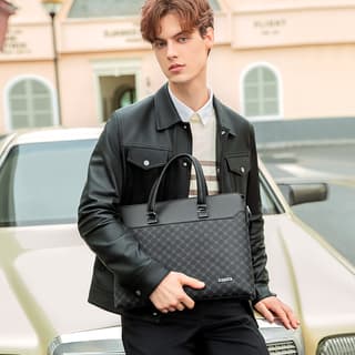 GOLF PVC Briefcase Large Black