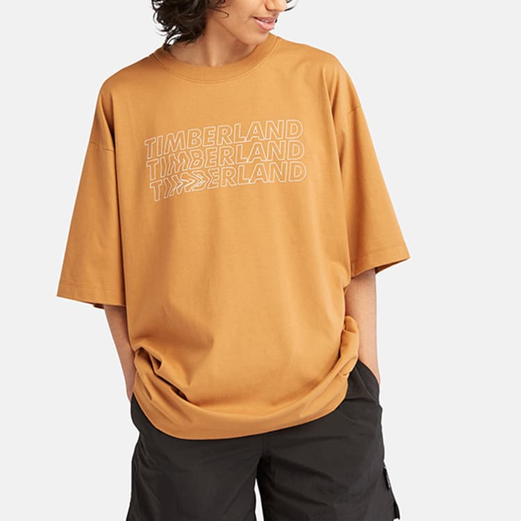 Timberland TShirts Wheat Crew Neck Thin Straight Fit