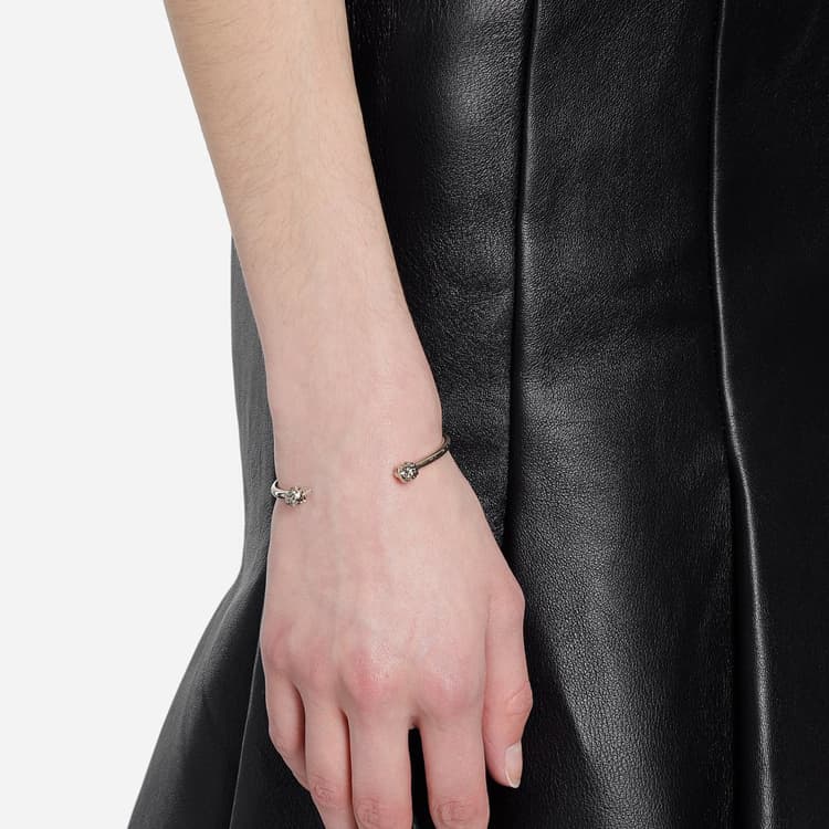 Alexander McQueen twin skull bracelet