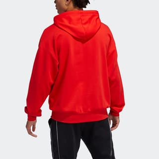 Adidas Sweatshirts Bright Pink Red Hooded Moderate Regular