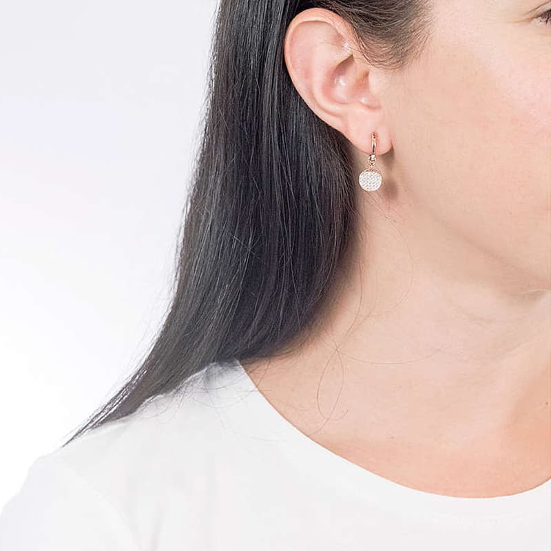 Swarovski Ginger Earrings White/Rose Gold