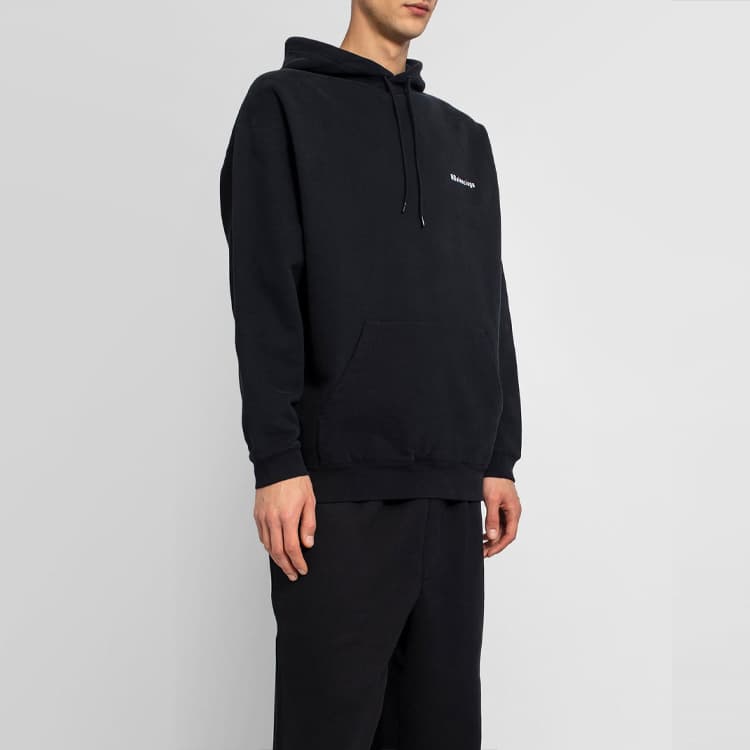 Balenciaga Corporate Logo Popover Hoodie