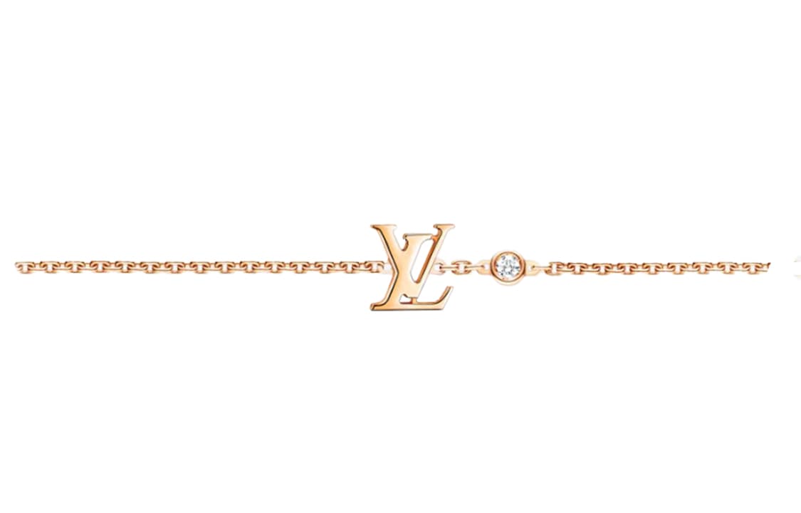 LOUIS VUITTON Idylle Blossom Lv Bracelet Pink Gold Diamond