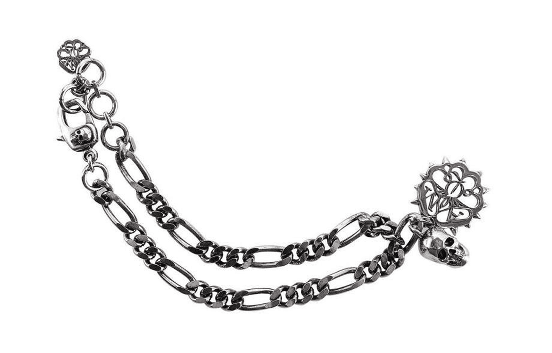 Alexander McQueen Studded Seal Skull Bracelet
