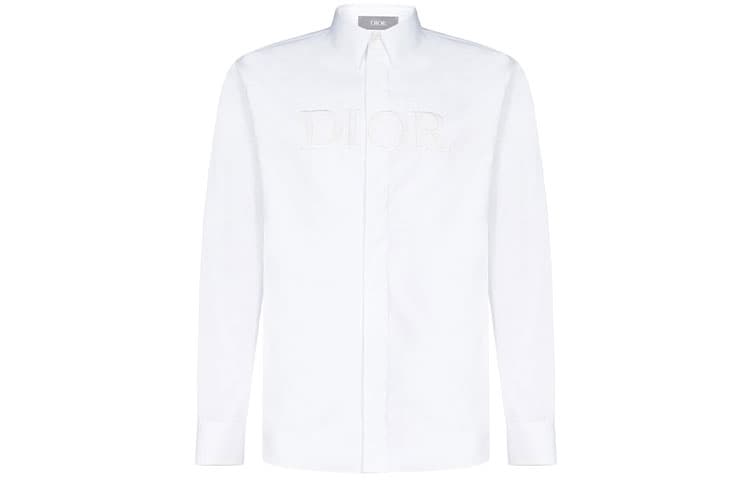 DIOR Quarterly New Products Shirts White Lapel Moderate Shirt