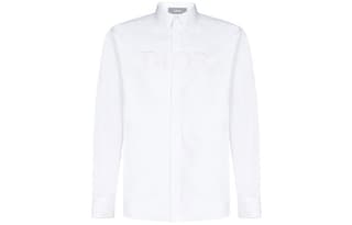 DIOR Quarterly New Products Shirts White Lapel Moderate Shirt
