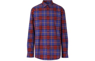 Burberry Shirts Purple Pointed Collar Moderate Other