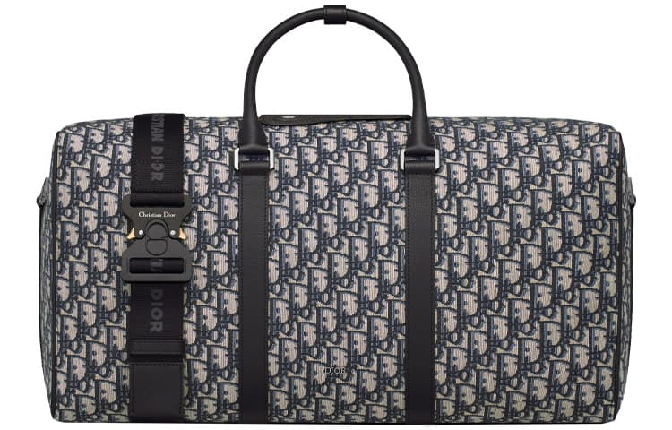 DIOR Embroidery Monogram All over Print Detachable Strap Travel Bag, Shoulder Bag, Crossbody Bag, Handbag Regular Box(Basic Set+Box)