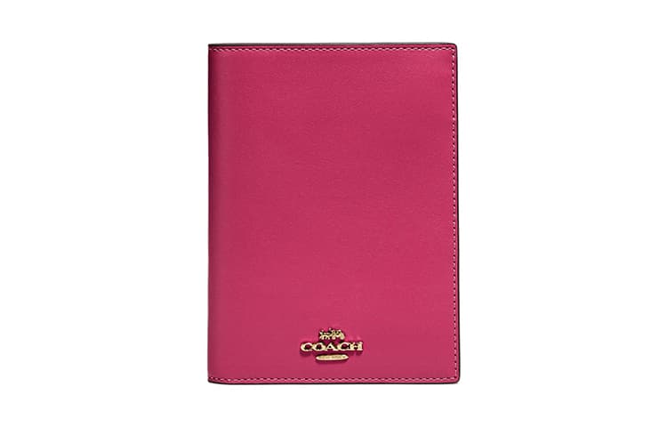 COACH Passport Case Passport Holders Pink Pink