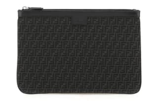 FENDI Cow Clutch Black