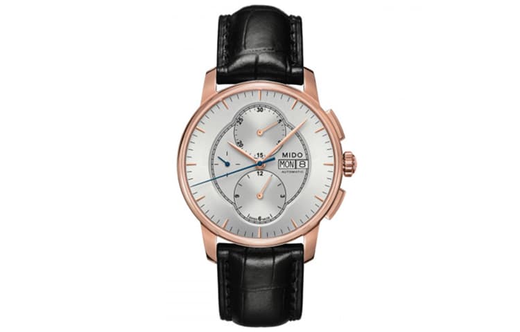 MIDO Baroncelli Collection Automatic Mechanical Movement 50m Waterproof Watch 42mm Silver Dial Silver