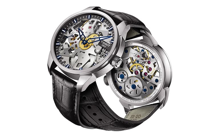 TISSOT Tencel Collection Manual Mechanical Movement 50m Waterproof Watch 43mm White Dial