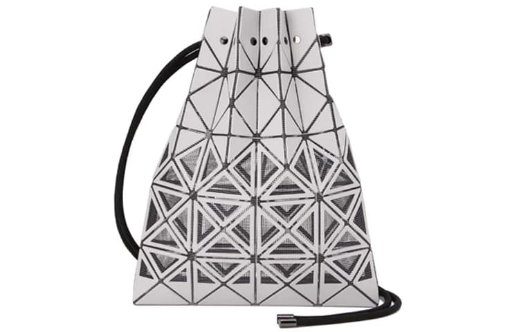 ISSEY MIYAKE Frame Artificial Cell Phone Pouch, Shoulder Bag, Crossbody Bag Light Gray