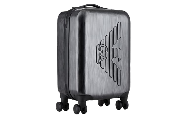 EMPORIO ARMANI ABS Resin Travel Suitcase Luggage 20 Inch Black Gray