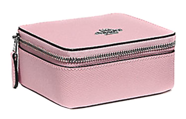 COACH Bo Cross Grain Storage Box Carnation Pink