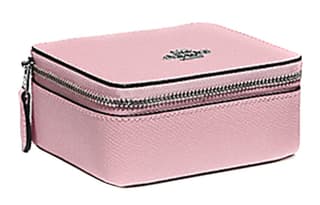 COACH Bo Cross Grain Storage Box Carnation Pink