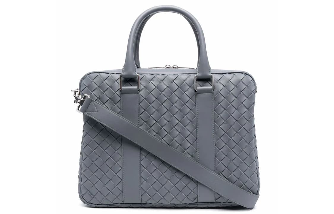 Bottega Veneta Briefcase Regular Gray Basic Set (Bag+Dust Bag)