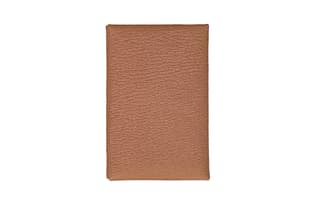 HERMES Calvi Duo Mysore Goat Skin Silver Tone Buckle Wallet, Card Holder Regular
