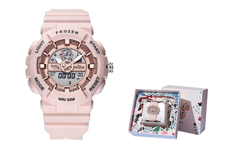 Disney Frozen Series Electronic Movement Watch Watch Pink Watch Dial