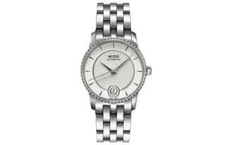 MIDO Baroncelli Automatic Mechanical Movement Watch 33mm Silver Dial Stainless Steel Case