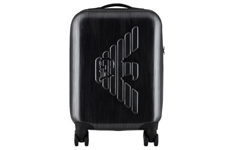EMPORIO ARMANI ABS Resin Travel Suitcase Luggage 20 Inch Black Gray 20 inches