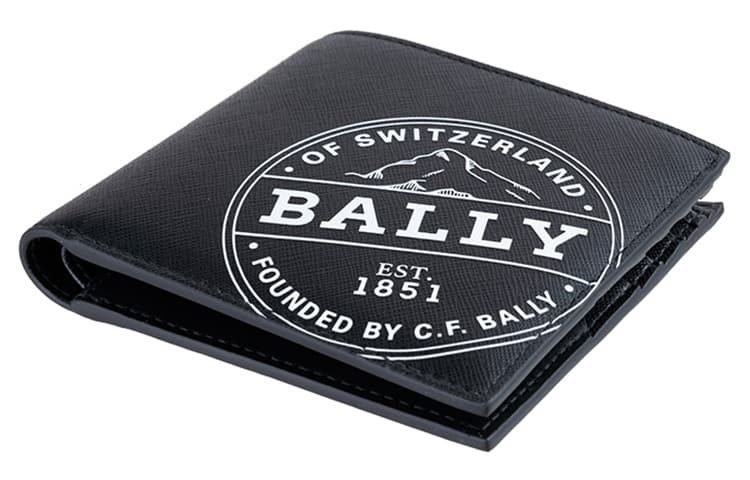 BALLY Canvas Wallet, Business Card Holder, Coin Purse, Wallet Black
