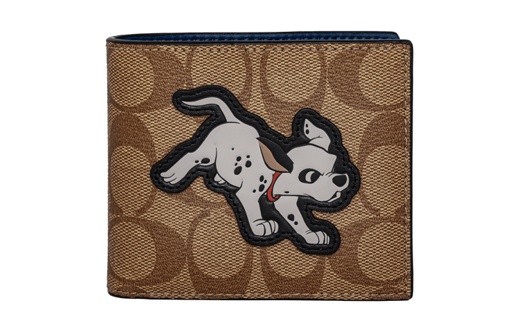 COACH Disney Collaboration 3 IN 1 Wallet Polyester Wallet Brown Basic Set (Bag+Dust Bag)