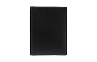 COACH Calfskin Passport Holder Black