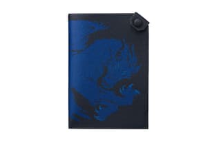 HERMES Tarmac Swift Passport Holder Indigo/Royal Blue