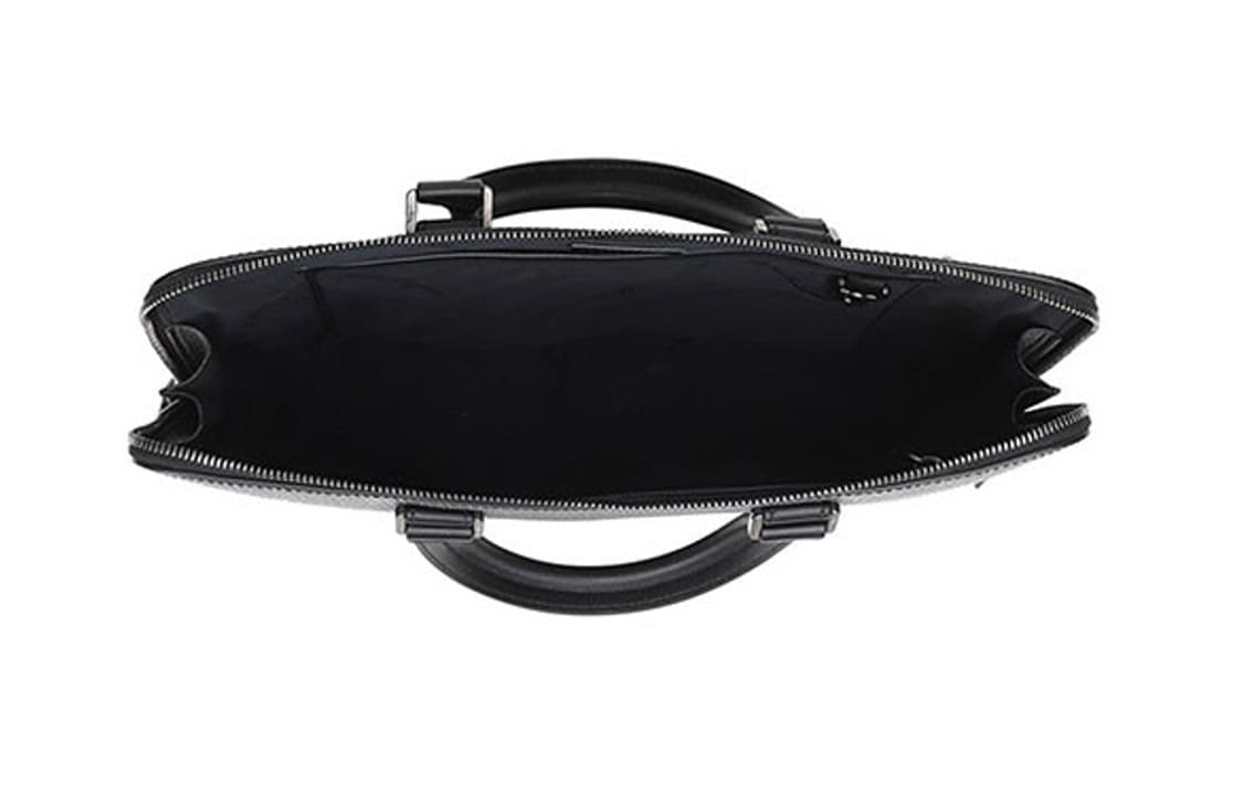 FERRAGAMO Cow Handbag Briefcase Gray Black
