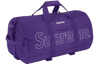 Supreme Fabric Bucket Bag Shoulder Bag Travel Bag Purple