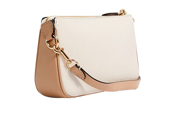 COACH Nolita Multicolor Pochette Handbag, Wrist Bag, Underarm Clutch Small Ecru