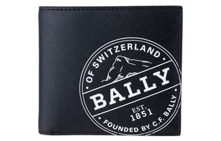 BALLY Canvas Wallet, Business Card Holder, Coin Purse, Wallet Black