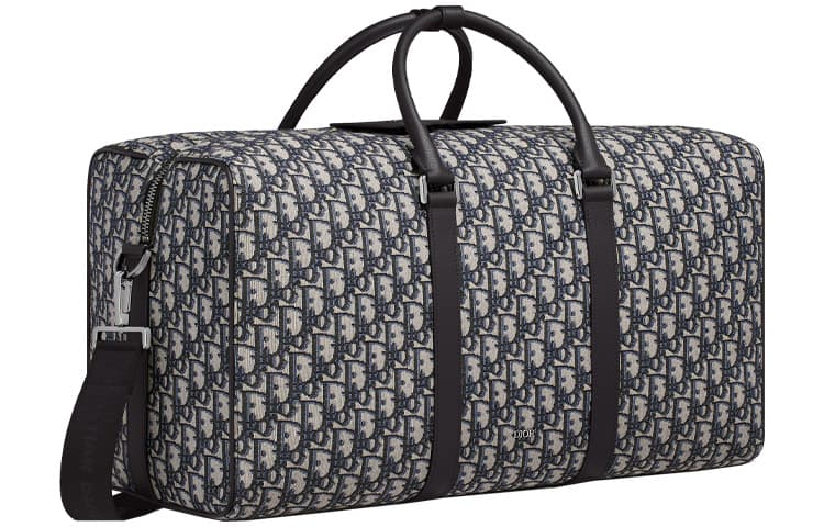 DIOR Embroidery Monogram All over Print Detachable Strap Travel Bag, Shoulder Bag, Crossbody Bag, Handbag Regular