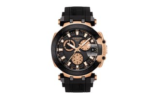 TISSOT T Race Quartz Movement 100m Waterproof Watch 43mm Black Dial Stainless Steel Case