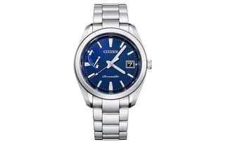 CITIZEN Solar Quartz Movement Stainless Steel Strap Watch 39mm Blue Dial AQ1050 50L