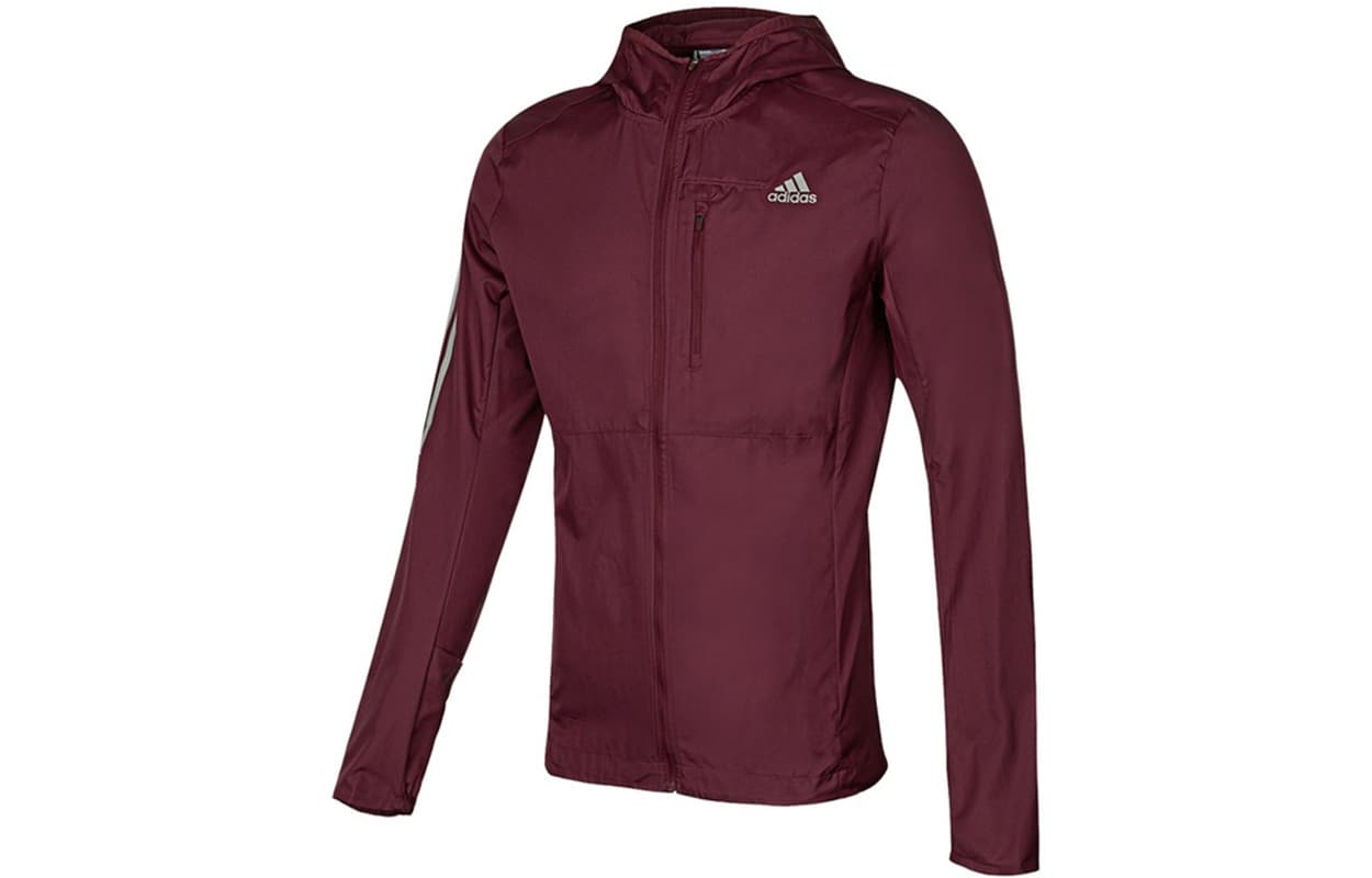 Adidas Jackets Burgundy Hooded Moderate Other