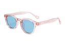 Transparent Pink Frame with Blue Polarized Lens