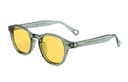 Transparent Gray Frame with Yellow Polarized Lens