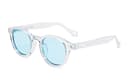 Transparent Frame with Blue Polarized Lens