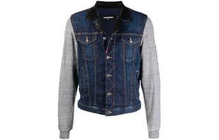 DSQUARED 2 Denim Jackets Blue Lapel Moderate Other