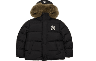 MLB Down Jacket Winter, Mid Length Black