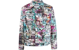 MOSCHINO Denim Jackets Multicolor Lapel Moderate Straight Fit
